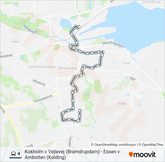 4 Bus Line Map