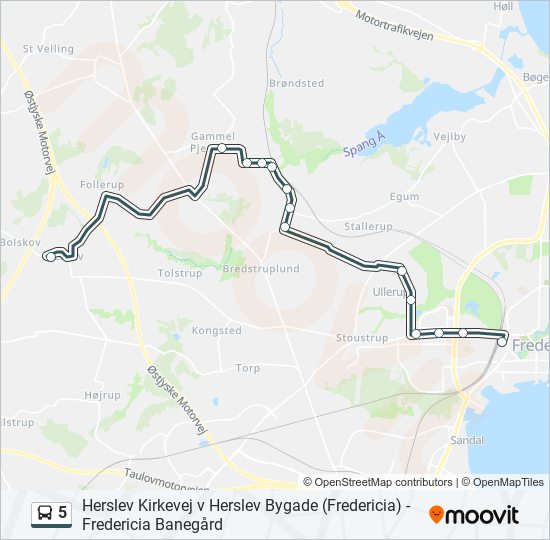 5 bus Line Map