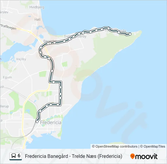 6 Bus Line Map