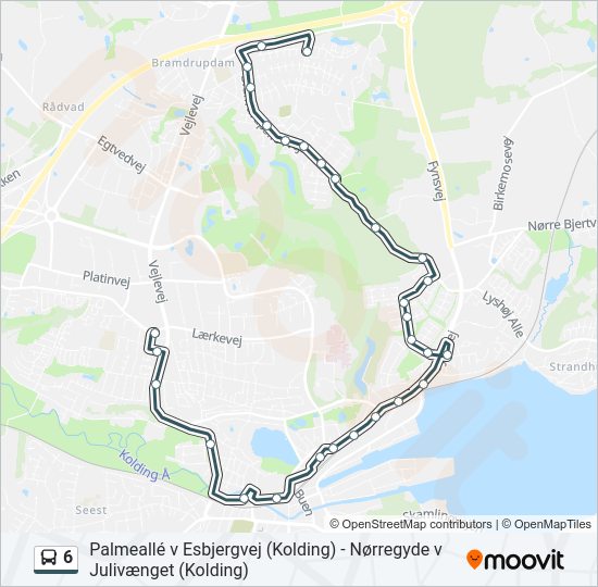 6 bus Line Map