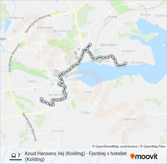 7 Bus Line Map