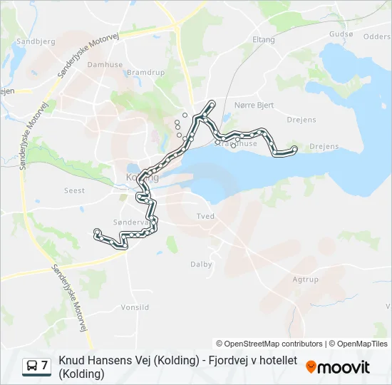 7 Bus Line Map