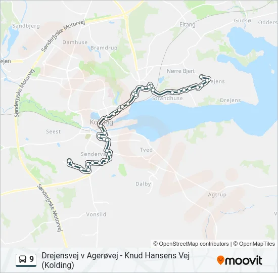 9 Bus Line Map