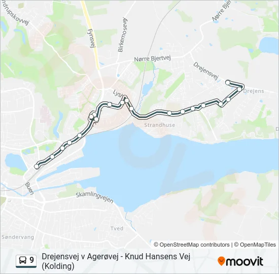 9 Bus Line Map
