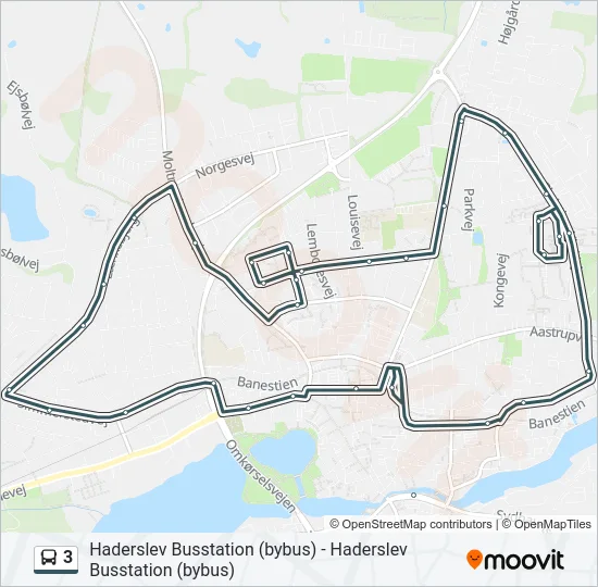 3 Bus Line Map