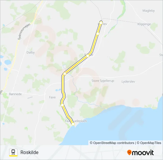 110R Train Line Map