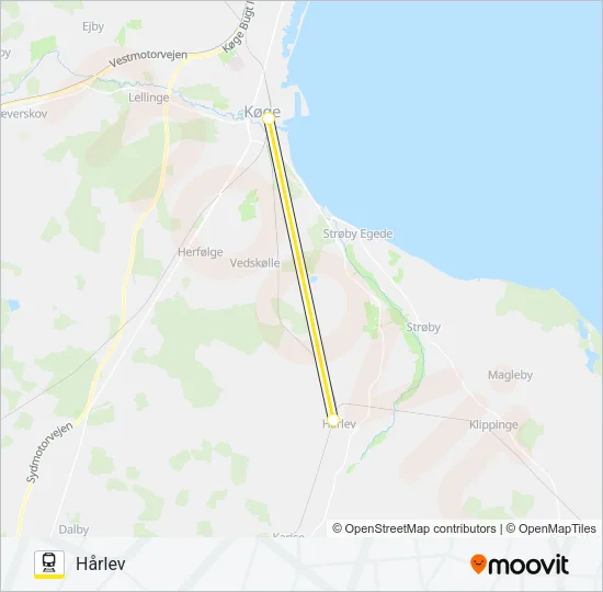 110R Train Line Map