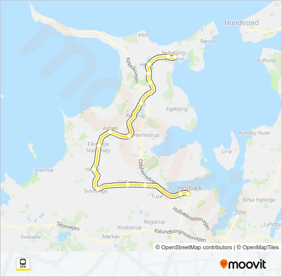 510R Train Line Map