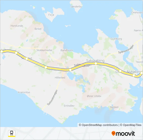 710R Train Line Map
