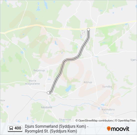 Bus 400 Route Map 400 Route: Schedules, Stops & Maps - Djurs Sommerland (Updated)