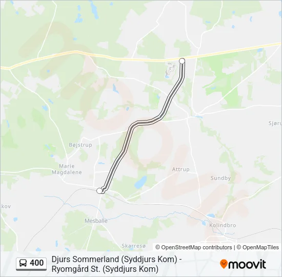 400 Bus Line Map