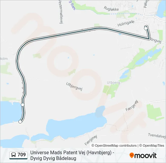 709 Bus Line Map