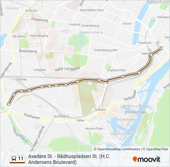 11 Bus Line Map