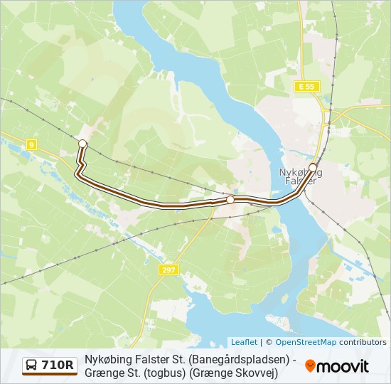 710R bus Linjekort 710R bus Linjekort