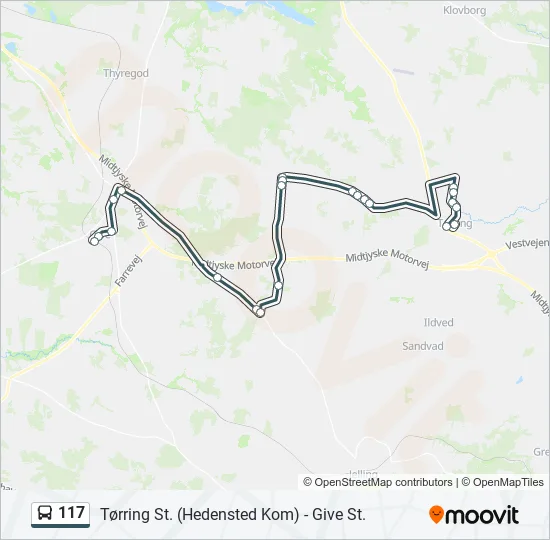 Bus 117 Route Map 117 Route: Schedules, Stops & Maps - Give St. (Bus) (Updated)