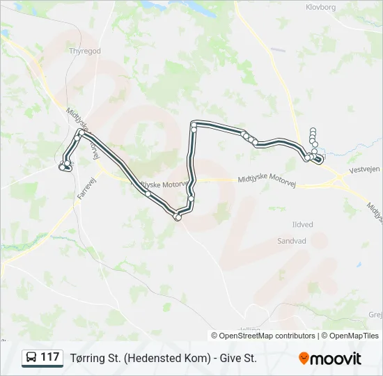 117 Bus Line Map