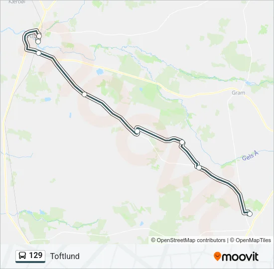 129 Bus Line Map