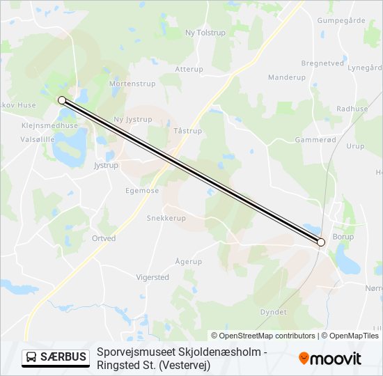 SÆRBUS bus Line Map