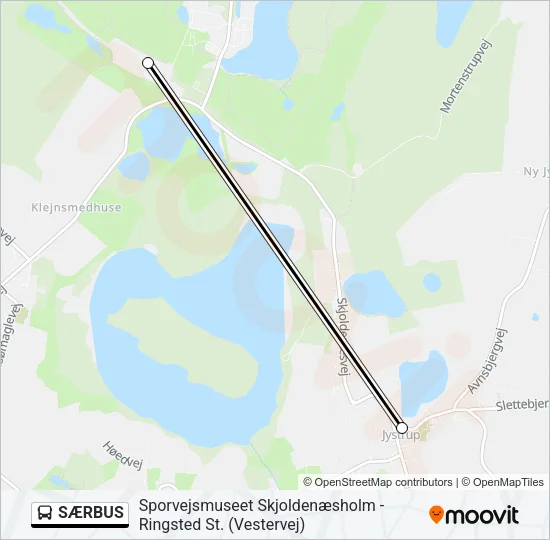 SÆRBUS Bus Line Map