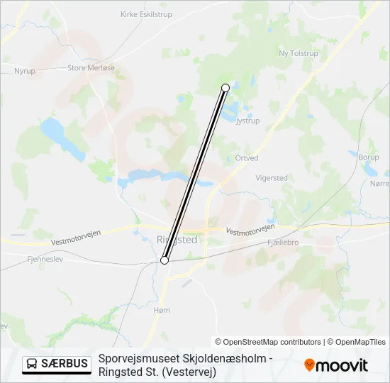 SÆRBUS Bus Line Map