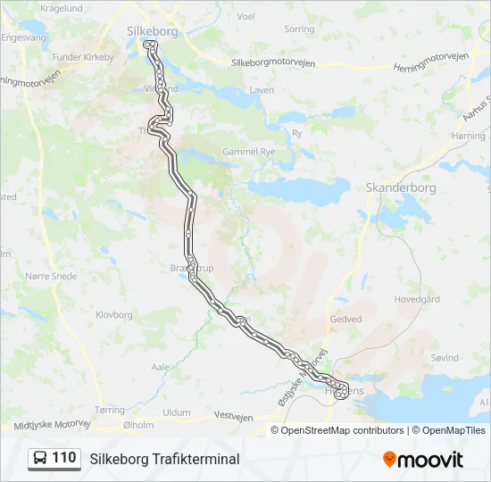 110 Bus Line Map