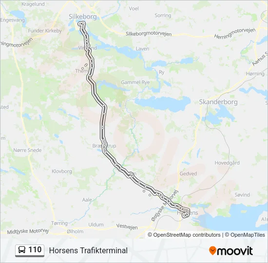 110 Bus Line Map