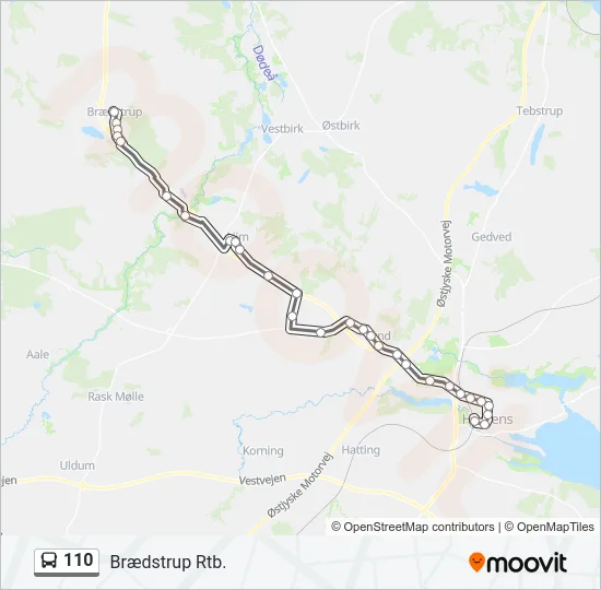 110 Bus Line Map