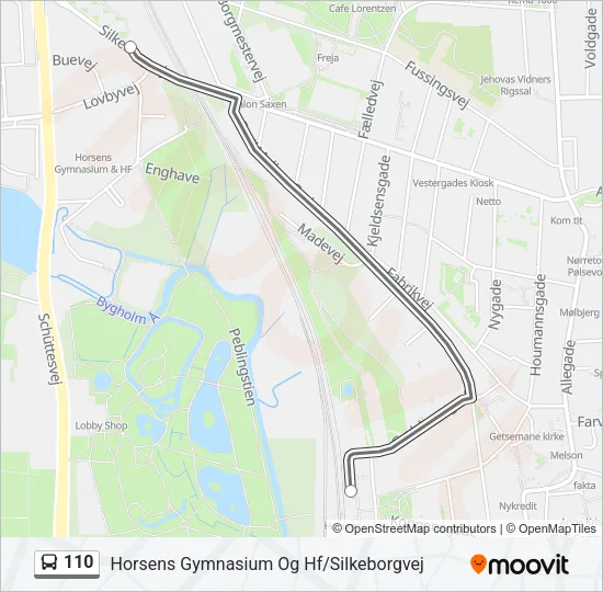 110 Bus Line Map