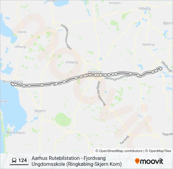 124 Bus Line Map