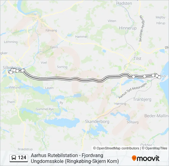 124 Bus Line Map