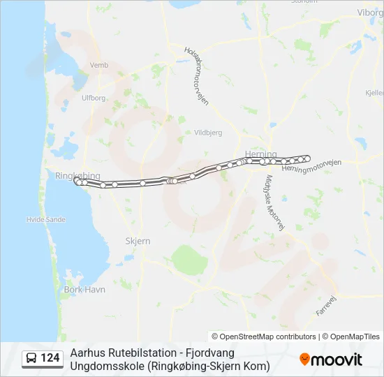 124 Bus Line Map