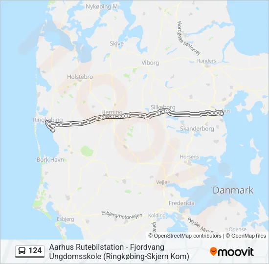 124 Bus Line Map