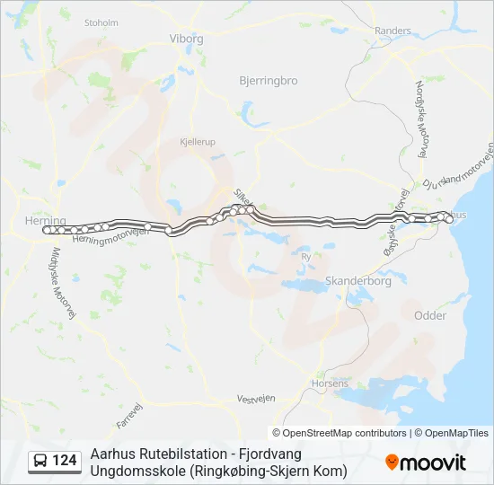 124 Bus Line Map