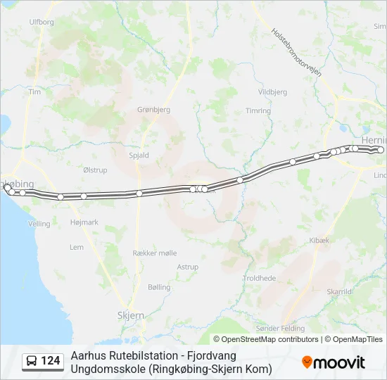 124 Bus Line Map