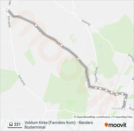 221 Bus Line Map
