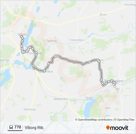 770 Bus Line Map