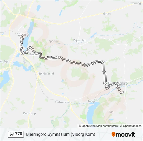 770 Bus Line Map