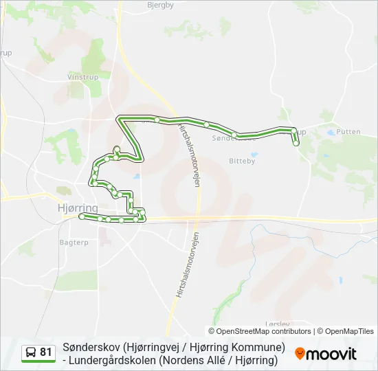 81 Bus Line Map