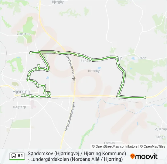 81 Bus Line Map