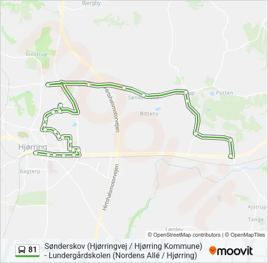 81 Bus Line Map