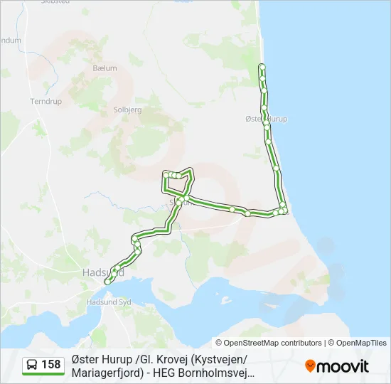 158 Bus Line Map