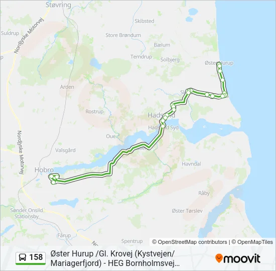 158 Bus Line Map