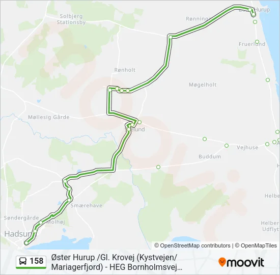158 Bus Line Map