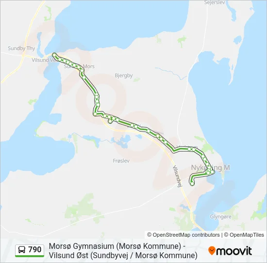790 Bus Line Map
