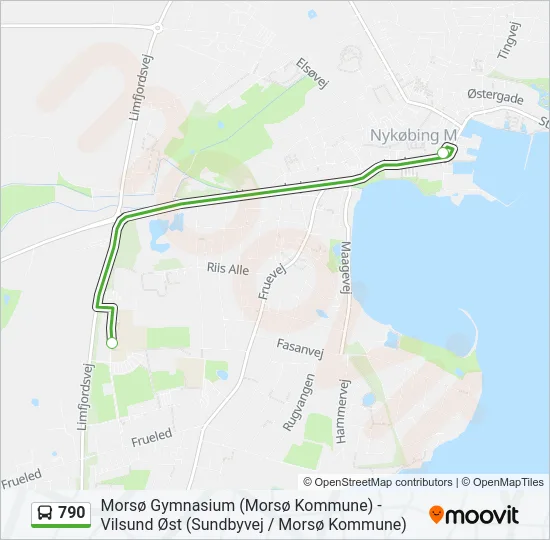 790 Bus Line Map