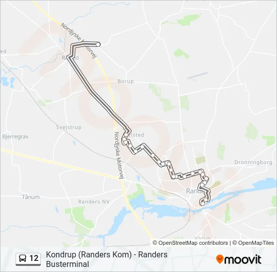 12 Bus Line Map