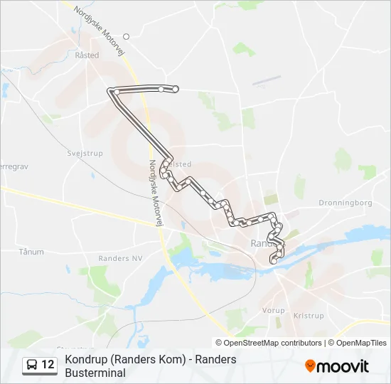 12 Bus Line Map