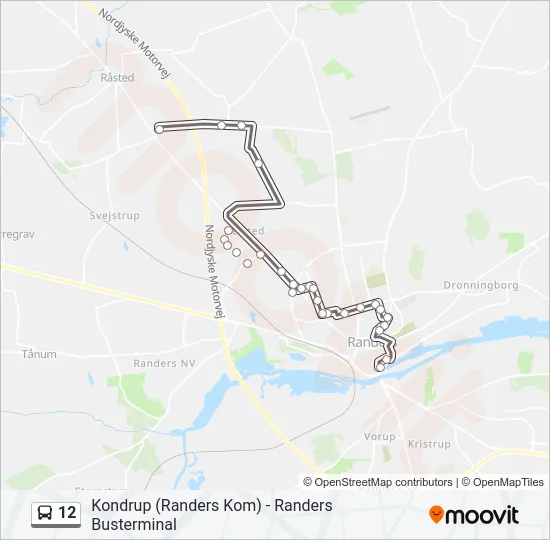 12 Bus Line Map
