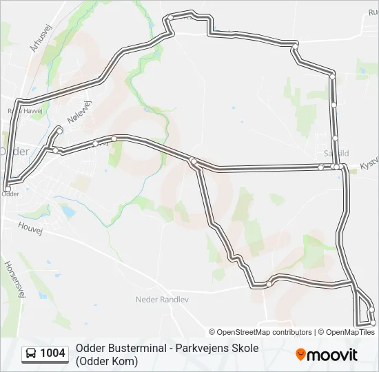 1004 Bus Line Map