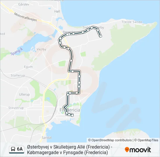 6A Bus Line Map